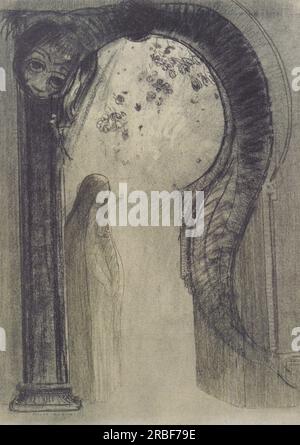 Woman and Serpent 1890 di Odilon Redon Foto Stock