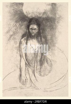 L'intelligence era mia! Sono diventato il Buddha! (Piastra 12) 1896 di Odilon Redon Foto Stock