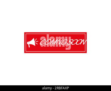 Logo in arrivo. Illustrazione vettoriale. Illustrazione Vettoriale