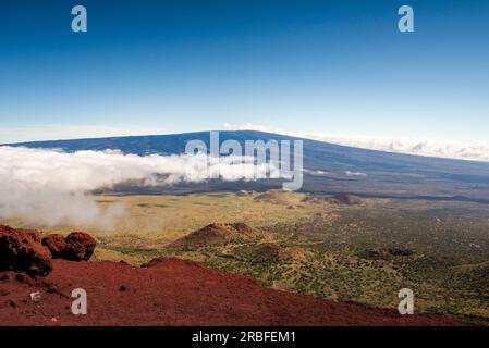 Vulcano Mauna Loa sulla grande isola delle Hawaii Foto Stock