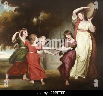 La famiglia Gower. I figli di Granville, II conte Gower 1777 di George Romney Foto Stock