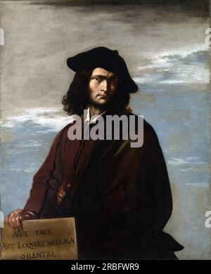 Autoritratto come filosofo 1645 di Salvator Rosa Foto Stock