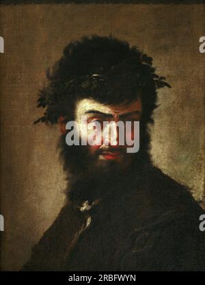 Autoritratto 1645 di Salvator Rosa Foto Stock