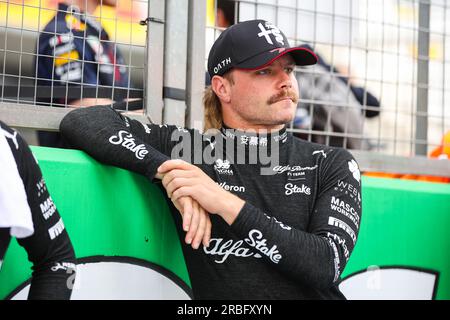 BOTTAS Valtteri (fin), Alfa Romeo F1 Team puntata C43, ritratto durante il Gran Premio di Formula 1 2023 Aramco British, decima prova del Campionato del mondo di Formula 1 2023 dal 7 al 9 luglio 2023 sul circuito di Silverstone, a Silverstone, Regno Unito Foto Stock