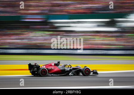 77 BOTTAS Valtteri (fin), Alfa Romeo F1 Team Stake C43, azione durante il Gran Premio di Formula 1 2023 Aramco British, decimo round del Campionato del mondo di Formula 1 2023 dal 7 al 9 luglio 2023 sul circuito di Silverstone, a Silverstone, Regno Unito Foto Stock