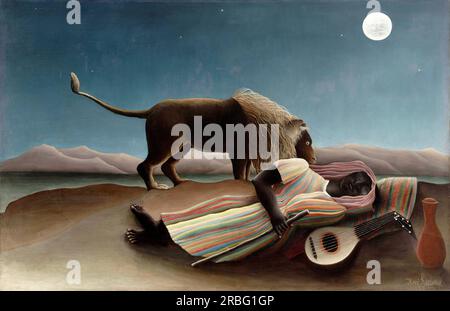 The Sleeping Gypsy 1897 di Henri Rousseau Foto Stock