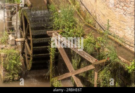 Mulino ad acqua a Saarburg, Germania Foto Stock