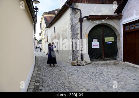 Melk, Wachau, bassa Austria, Austria. 6 luglio 2023. Città vecchia di Krems Foto Stock