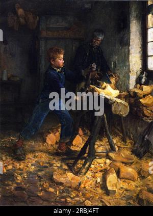 The Young Sabot Maker 1895 di Henry Ossawa Tanner Foto Stock