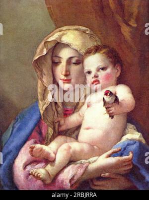 Madonna del Goldfinch 1760 di Giovanni Battista Tiepolo Foto Stock