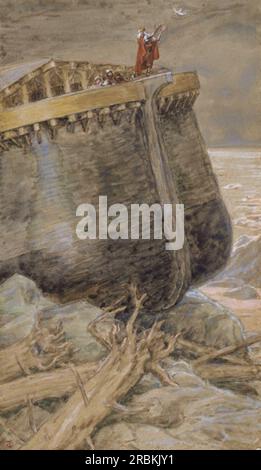 La colomba ritorna a Noah 1902 di James Tissot Foto Stock