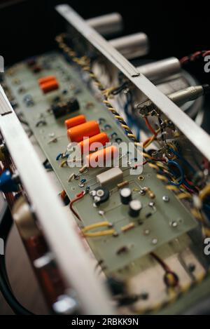 Scheda a circuito stampato amplificatore chitarra Foto Stock