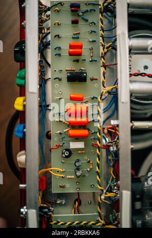 Scheda a circuito stampato amplificatore chitarra. Foto Stock