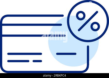 Rimborso dello shopping con carta di credito. Programma di fidelizzazione dei clienti. Premi bancari per i suoi utenti. Icona Pixel Perfect Illustrazione Vettoriale