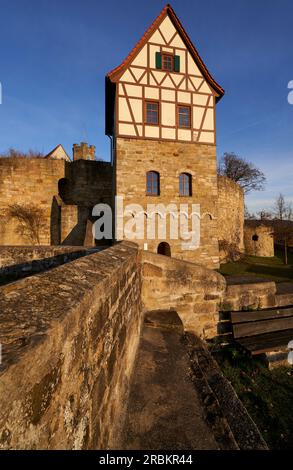 Castello di Königsberg in Baviera, distretto di Hassfurt, bassa Franconia, Baviera, Germania Foto Stock