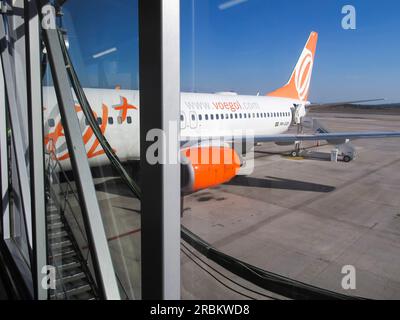 Fortaleza, Ceara, Brasile - 28 luglio 2018: Aereo della compagnia aerea Gol all'aeroporto internazionale di Fortaleza Foto Stock