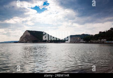 Città di Kavarna sulla costa del Mar Nero, Bulgaria Foto Stock