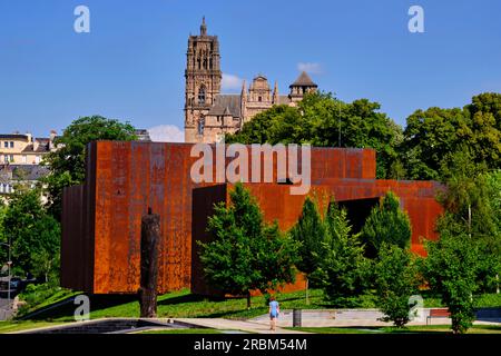 Francia, Aveyron (12), Rodez, il Soulages Museum Foto Stock