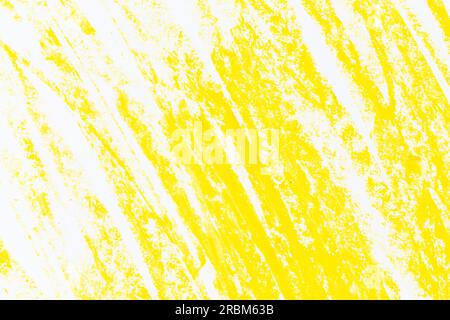 giallo bianco skatch crayons strockes texture sfondo Foto Stock