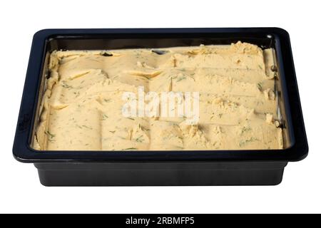 Antipasto Fava isolato su sfondo bianco. Sapori tradizionali. fave schiacciate. antipasti sani Foto Stock