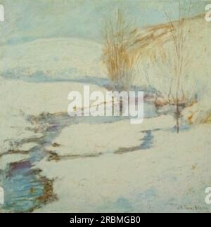 Paesaggio invernale 1900 di John Henry Twachtman Foto Stock