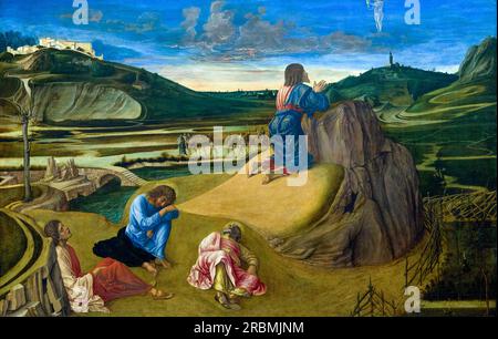 L'agonia nel Giardino, Giovanni Bellini, 1465 circa, Foto Stock