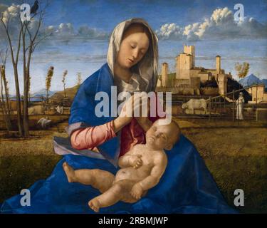 Madonna del Prato, Giovanni Bellini, 1500 circa, Foto Stock