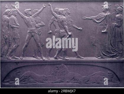 Ave Caesar, Morituri te Salutant 1913 di Joseph Urbania Foto Stock