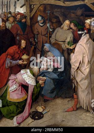 L'Adorazione dei Re, Pieter Bruegel il Vecchio, 1564, Foto Stock