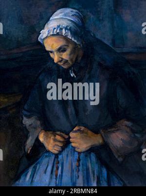 Una vecchia donna con un Rosario, Paul Cezanne, circa 1895, Foto Stock