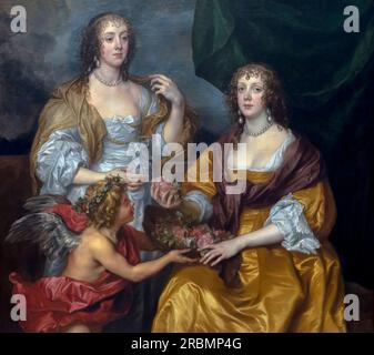 Lady Elizabeth Thimbelby e sua sorella, Anthony van Dyck, 1637 circa, Foto Stock