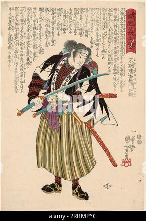 Fuwa Katsuemon Masatane 1848 di Utagawa Kuniyoshi Foto Stock