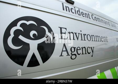 Unità di comando incidenti dell'agenzia ambientale Foto Stock