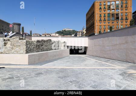 Napoli, Campania, ITALIA. 10 luglio 2023. 10/07/2023 Napoli, inaugurazione del nuovo sottopassaggio dal porto di Napoli a Piazza Municipio.nella foto: (Credito immagine: © Fabio Sasso/ZUMA Press Wire) SOLO USO EDITORIALE! Non per USO commerciale! Crediti: ZUMA Press, Inc./Alamy Live News Foto Stock