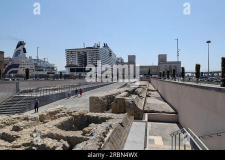 Napoli, Campania, ITALIA. 10 luglio 2023. 10/07/2023 Napoli, inaugurazione del nuovo sottopassaggio dal porto di Napoli a Piazza Municipio.nella foto: (Credito immagine: © Fabio Sasso/ZUMA Press Wire) SOLO USO EDITORIALE! Non per USO commerciale! Crediti: ZUMA Press, Inc./Alamy Live News Foto Stock