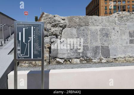 Napoli, Campania, ITALIA. 10 luglio 2023. 10/07/2023 Napoli, inaugurazione del nuovo sottopassaggio dal porto di Napoli a Piazza Municipio.nella foto: (Credito immagine: © Fabio Sasso/ZUMA Press Wire) SOLO USO EDITORIALE! Non per USO commerciale! Crediti: ZUMA Press, Inc./Alamy Live News Foto Stock