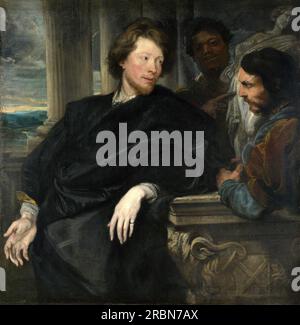 Ritratto di George Gage con due assistenti di Anthony van Dyck Foto Stock