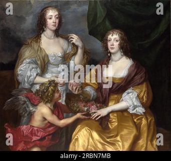 Lady Elizabeth Thimbelby e sua sorella di Anthony van Dyck Foto Stock