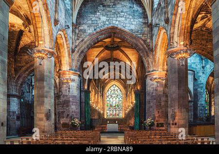 Sala del Coro della Cattedrale di St Giles su High Street, Edimburgo, città di Edimburgo, Scozia, Regno Unito Foto Stock