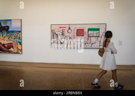 Philip Guston dipinto a letto, Centro Pompidou, un museo di arte moderna, Parigi, Francia Foto Stock
