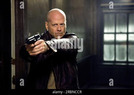 Die Hard 4,0 Live Free o Die Hard Bruce Willis Foto Stock