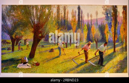 Francia, Lot (46), Cahors, Henri Martin Museum, la Fenaison Foto Stock