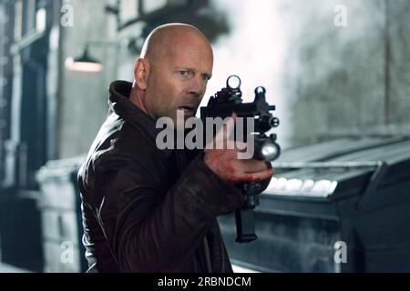 Die Hard 4,0 Live Free o Die Hard Bruce Willis Foto Stock