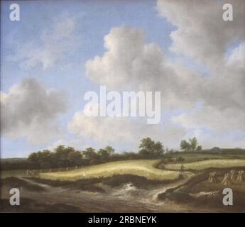 Paesaggio con un campo di Wheatfield 1660 di Jacob van Ruisdael Foto Stock