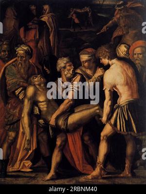 Entombment 1532 di Giorgio Vasari Foto Stock