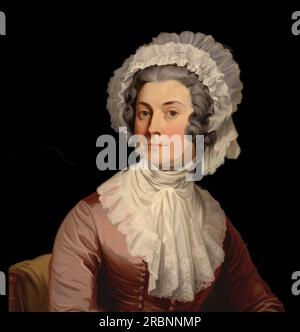 Ritratto di Abigail Adams (1744-1818), moglie del secondo presidente degli Stati Uniti John Adams. Foto Stock