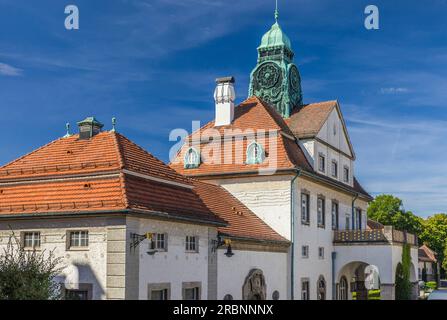 Sprudelhof a Bad Nauheim, Taunus, Assia, Germania Foto Stock