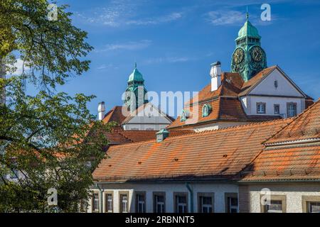 Sprudelhof a Bad Nauheim, Taunus, Assia, Germania Foto Stock