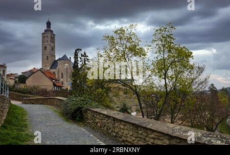 St Jacob Church nella città boema di Kutná Hora Foto Stock