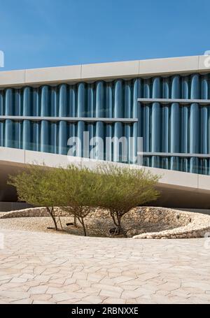 Edificio della Biblioteca Nazionale del Qatar a Doha, Qatar Foto Stock